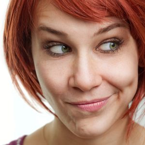Woman accepting what God has in mind
